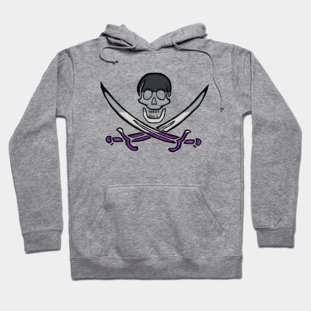 Asexual Pirate Pride Hoodie by BeSmartFightDirty